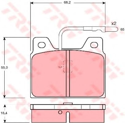 Тормозные колодки TRW GDB156
