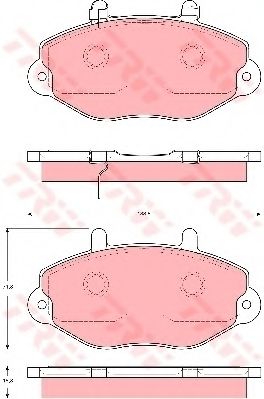 Тормозные колодки TRW GDB1573
