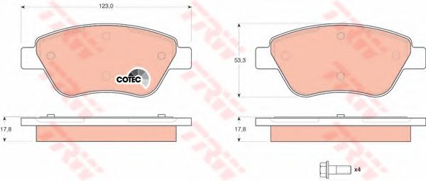 Тормозные колодки TRW GDB1579