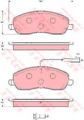 Тормозные колодки TRW GDB1627
