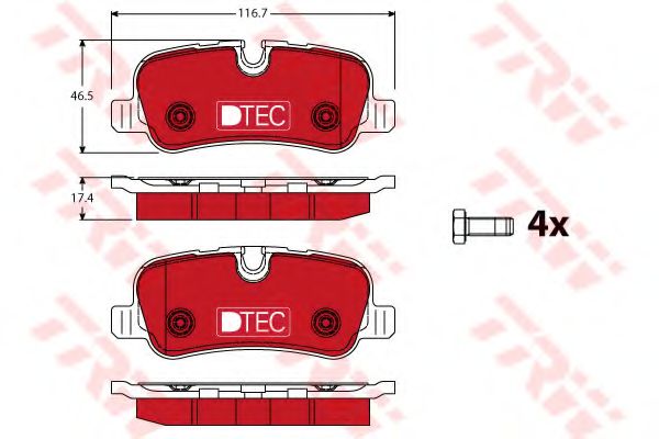 Тормозные колодки TRW GDB1632DTE
