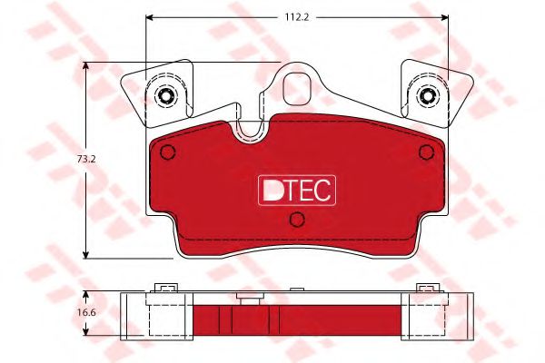 Тормозные колодки TRW GDB1652DTE