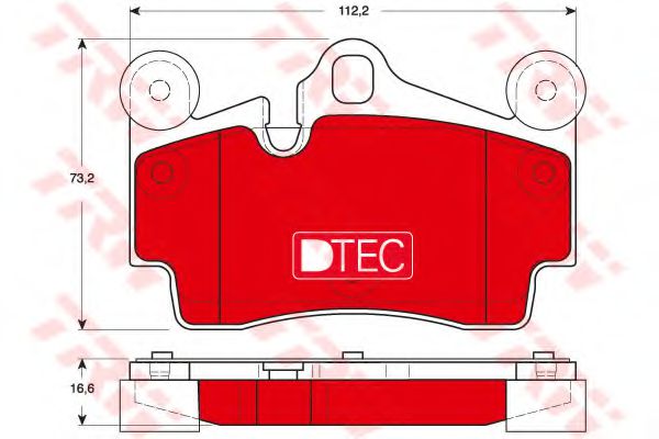 Тормозные колодки TRW GDB1653DTE