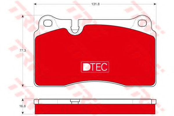 Тормозные колодки TRW GDB1670DTE
