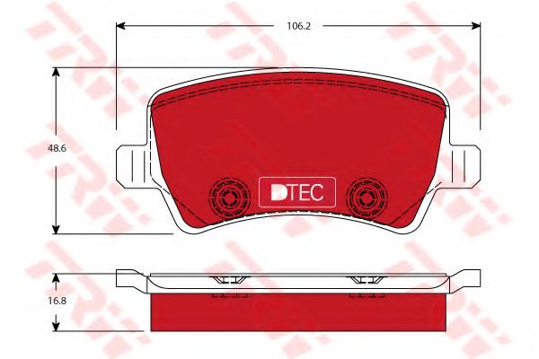 Тормозные колодки TRW GDB1685DTE
