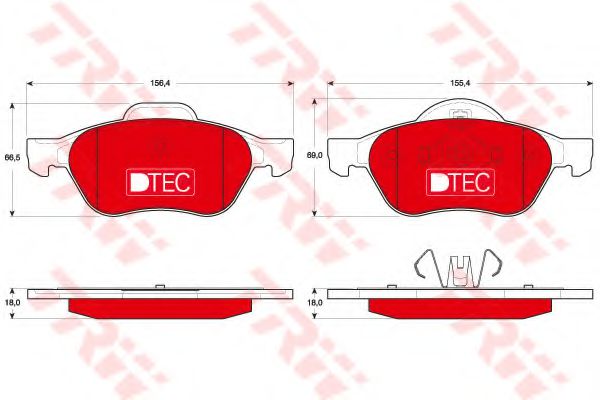Тормозные колодки TRW GDB1687DTE