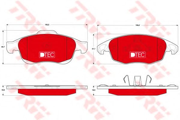 Тормозные колодки TRW GDB1690DTE