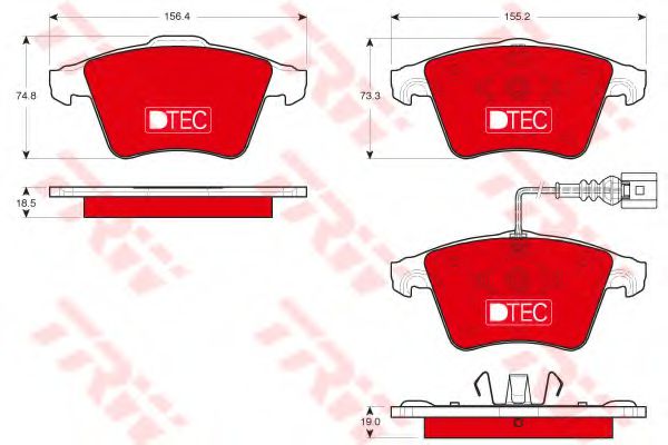 Тормозные колодки TRW GDB1721DTE