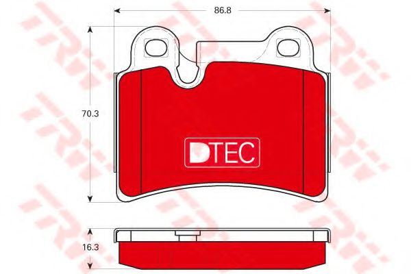 Тормозные колодки TRW GDB1722DTE