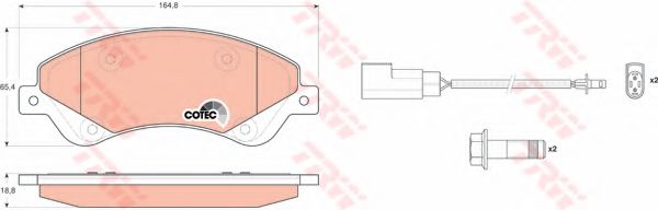 Тормозные колодки TRW GDB1723