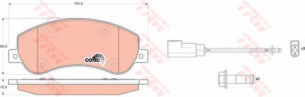 Тормозные колодки TRW GDB1724