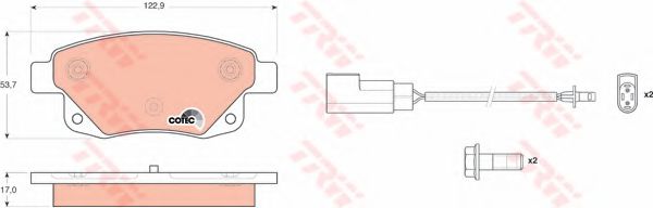 Тормозные колодки TRW GDB1725
