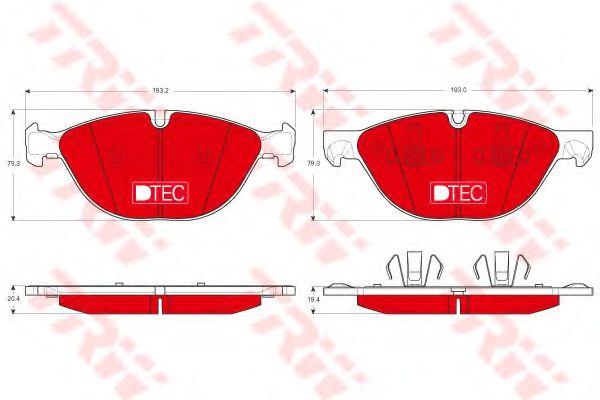 Тормозные колодки TRW GDB1728DTE
