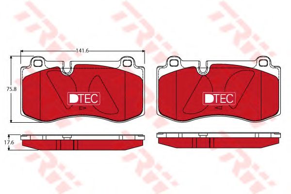 Тормозные колодки TRW GDB1733DTE