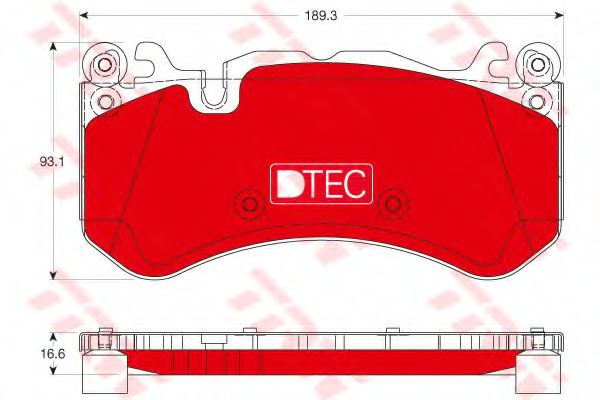 Тормозные колодки TRW GDB1734DTE
