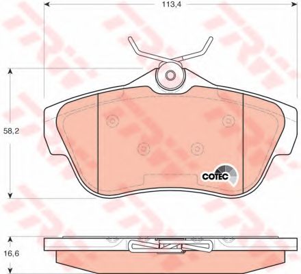 Тормозные колодки TRW GDB1740