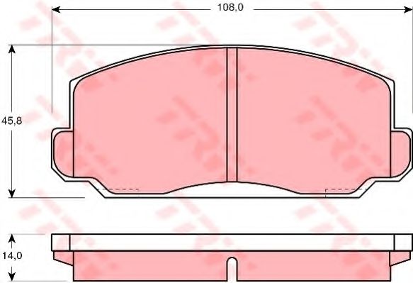 Тормозные колодки TRW GDB175