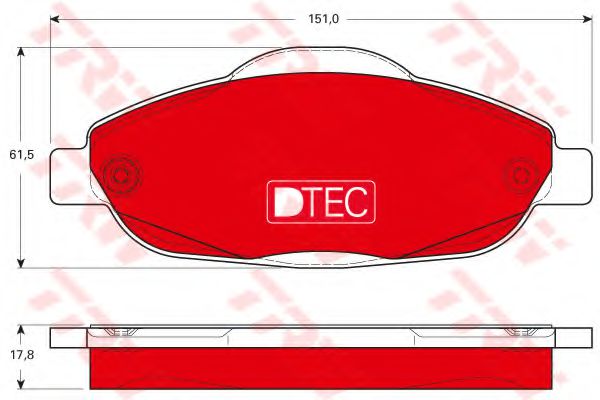 Тормозные колодки TRW GDB1761DTE
