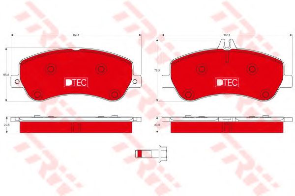 Тормозные колодки TRW GDB1798DTE