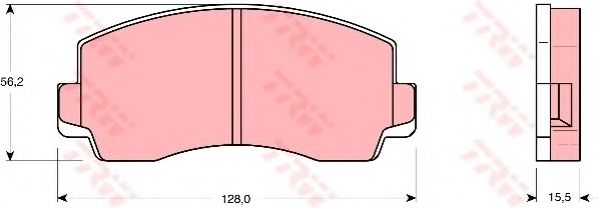 Тормозные колодки TRW GDB180