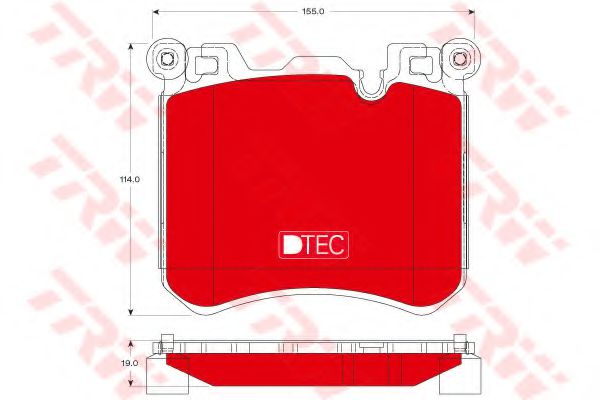 Тормозные колодки TRW GDB1826DTE