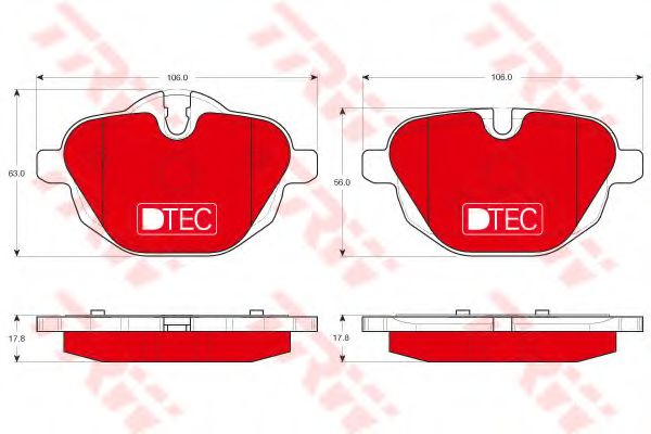 Тормозные колодки TRW GDB1840DTE