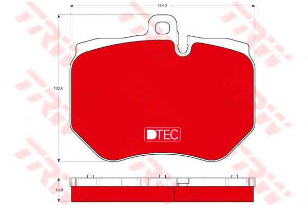 Тормозные колодки TRW GDB1848DTE