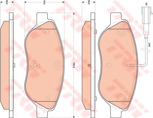 Тормозные колодки TRW GDB1855
