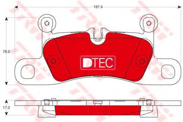 Тормозные колодки TRW GDB1875DTE