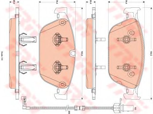 Тормозные колодки TRW GDB1884