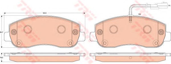 Тормозные колодки TRW GDB1910