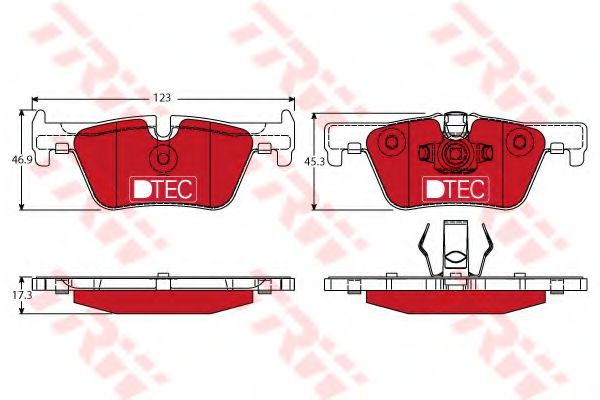 Тормозные колодки TRW GDB1919DTE