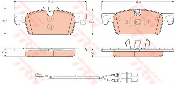 Тормозные колодки TRW GDB1929