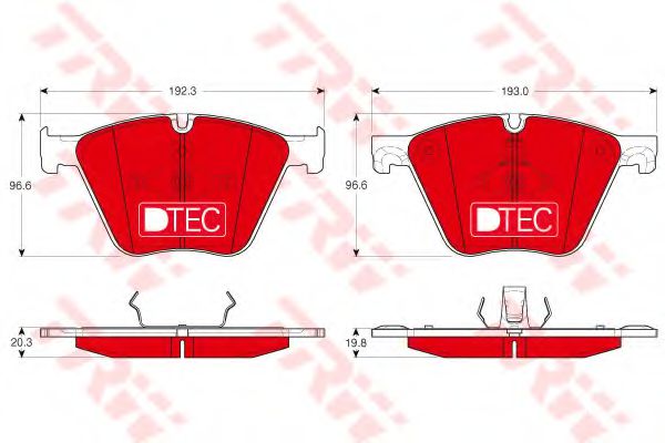 Тормозные колодки TRW GDB1964DTE