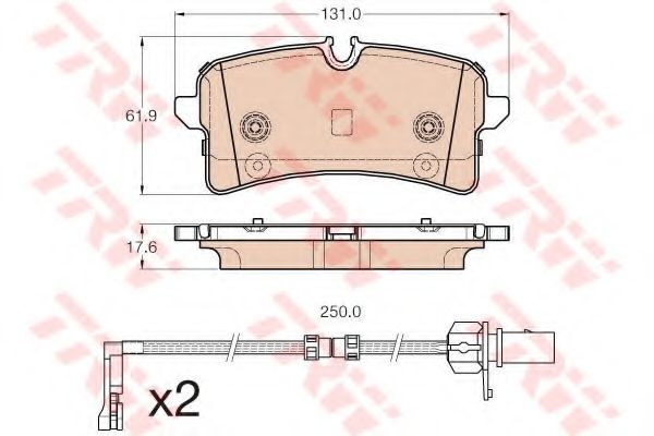 Тормозные колодки TRW GDB1975