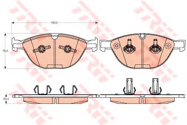 Тормозные колодки TRW GDB2026