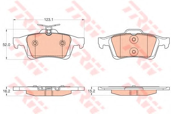 Тормозные колодки TRW GDB2033