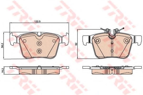 Тормозные колодки TRW GDB2071