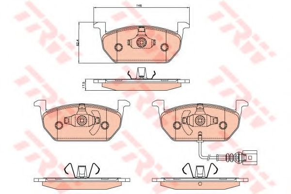 Тормозные колодки TRW GDB2080