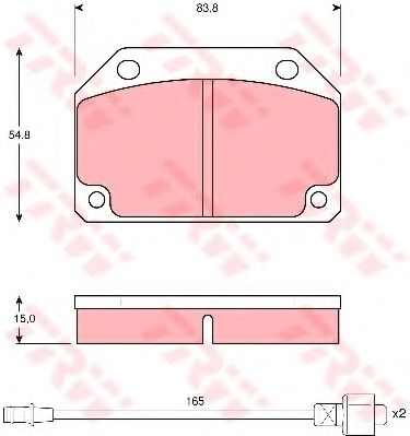 Тормозные колодки TRW GDB241