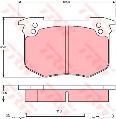 Тормозные колодки TRW GDB280