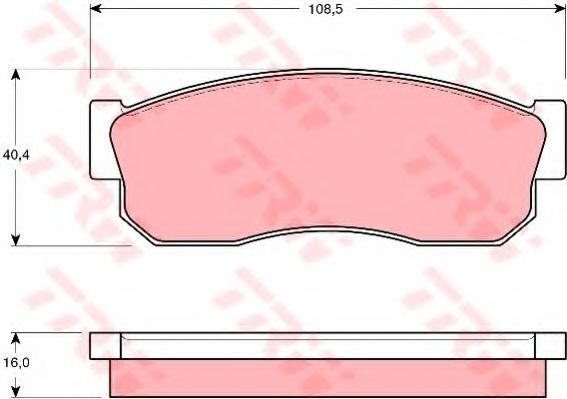 Тормозные колодки TRW GDB288