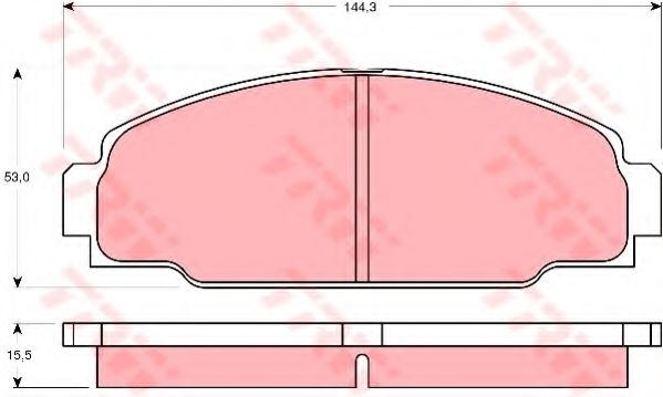 Тормозные колодки TRW GDB3090