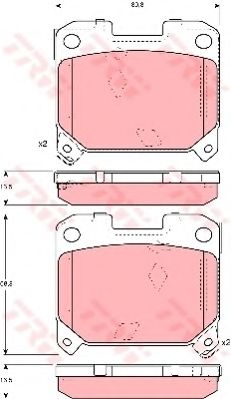 Тормозные колодки TRW GDB3105