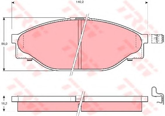 Тормозные колодки TRW GDB3109