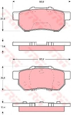 Тормозные колодки TRW GDB3113