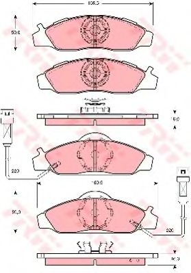 Тормозные колодки TRW GDB3134