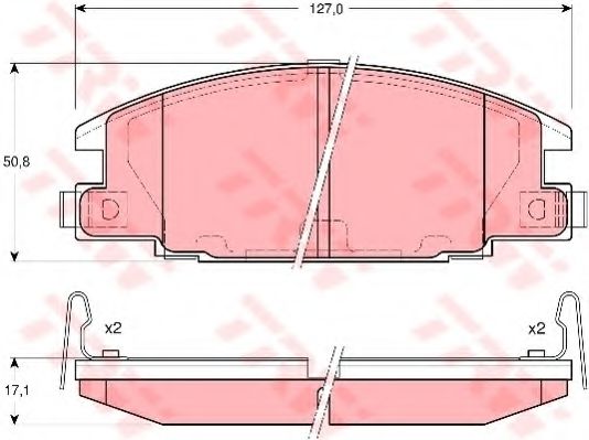Тормозные колодки TRW GDB3161