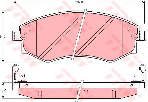 Тормозные колодки TRW GDB3169