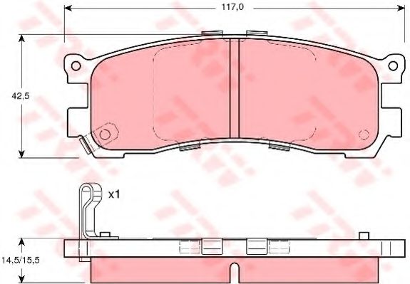 Тормозные колодки TRW GDB3179